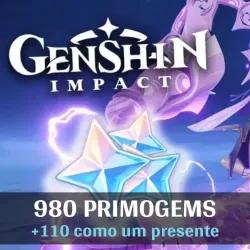 🎁 980 + 110 Cristais – Genshin Impact 🎁