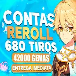 💚CONTAS REROLL GENSHIN IMPACT ☑️42000+ GEMAS☑️