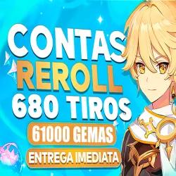 💚CONTAS REROLL GENSHIN IMPACT ☑️61000+ GEMAS☑️