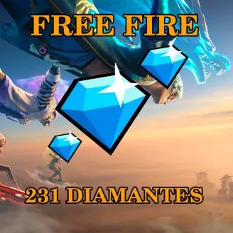 💎231 Diamantes💎 Free Fire Reabastecimento ❗️por ID❗️