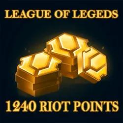 🎮 1240 RP LOL | Riot Points 🌟 Entrega Rápida 🚀