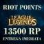 💎 13500 RP League of Legends 🚀 Entrega Imediata 🎯